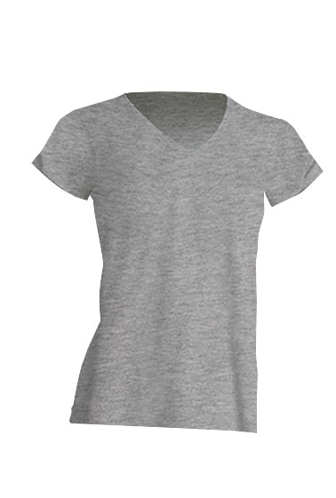 REGULAR LADY COMFORT V-NECK grigio melange